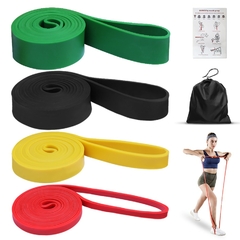 Faixa de resistência de látex para exercícios equipamento fitness