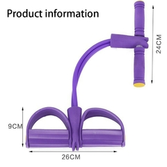 Exercitador de pedal de 4 tubos + exercitadores de coxa de perna de pvc ginástica esportiva - comprar online