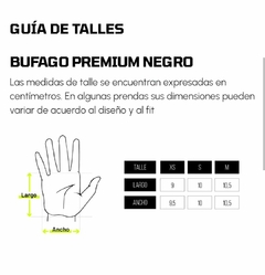 GUANTE VLACK BUFAGO PREMIUM (MANO IZQUIERDA) en internet