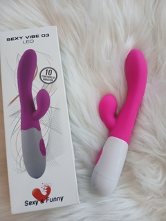 vibrador con estimulador de punto g y clitoris