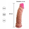 Dildo realistico suave y flexible ciber