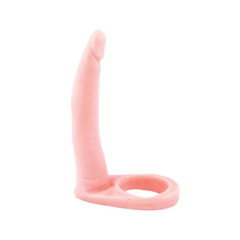 Dildo con anillo para doble penetración