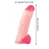 Dildo "KRIS" Extra Grande Nivel Experto Realistico Vibro 6 x 24cm