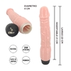 dildo vibrador con textura suave multivelocidad