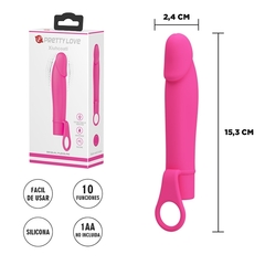 Vibrador De 10 Velocidades "XIUH" Con Anillo Sujetador