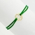 Pulseira Fio de Seda Verde com Símbolo de Trevo Quatro Folhas em Ouro 18k - comprar online