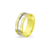 ALIANCA OURO 18K COM FAIXA O/B AT780 - comprar online