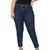 Calça Cropped Jeans com Recortes Tecido com Elastano Stretch Lycra Cintura Alta Plus Size Fact Jeans 5513