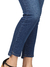 Calça Cropped Jeans Básica Barra Assimétrica Tecido com Elastano Stretch Lycra Cintura Média Fact Jeans 5439 - Fact Jeans