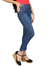 Calça Cropped Jeans Básica Barra Assimétrica Tecido com Elastano Stretch Lycra Cintura Média Fact Jeans 5439 - loja online