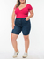 Bermuda Feminina Ciclista Strecht Lycra Cintura Alta Jeans Escura Plus Size Fact Jeans 5651 - comprar online