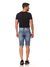 Bermuda Masculina Jeans Tradicional Básico Tecido Premium Leve Macio com Elastano Lycra Stretch Fact Jeans 5699 na internet