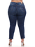 Calça Cropped Jeans 5891 com Detalhe na Barra Tecido Premium Grosso Encorpado Modelagem Levanta Bumbum Chapa Barriga Cintura Alta Plus Size Fact Jean - comprar online