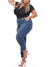 Calça Cropped Jeans Barra com Ziper 5907 Tecido Grosso Encorpado com Elastano Strech Lycra Modelagem Chapa Barriga Levanta Bumbum Cintura Alta Plus Size Fact Jeans - comprar online