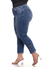 Imagem do Calça Cropped Jeans Barra com Ziper 5907 Tecido Grosso Encorpado com Elastano Strech Lycra Modelagem Chapa Barriga Levanta Bumbum Cintura Alta Plus Size Fact Jeans