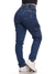 Calça Mom Cargo Jeans 5915 Tecido Premium com Elastano Strech Lycra Modelagem Solta Confortável Comfy Jeans Cós com Elástico Cintura Alta Fact Jeans - loja online