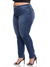 Calça Skinny Jeans Básica 5939 Lavagem Estonada Tecido Macio com Elastano Strech Lycra Chapa Barriga Levanta Bumbum Cintura Alta Plus Size Fact J - loja online