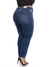 Imagem do Calça Skinny Jeans Básica 5939 Lavagem Estonada Tecido Macio com Elastano Strech Lycra Chapa Barriga Levanta Bumbum Cintura Alta Plus Size Fact J