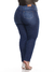 Calça Cigarrete Jeans 5944 Lavagem Estonada Tecido Premium Macio com Elastano Strech Lycra Levanta Bumbum Chapa Barriga Cintura Alta Plus Size - Fact Jeans