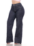 Calça Wide Leg Jeans Escura 5946 Modelagem Confortável Comfy Tecido Premium Macio com Muito Elastano Strech Lycra Elástico modelador Cintura Média - loja online