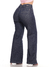 Calça Wide Leg Jeans Escura 5946 Modelagem Confortável Comfy Tecido Premium Macio com Muito Elastano Strech Lycra Elástico modelador Cintura Média