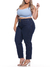 Calça Slouchy Jeans com Pregas 5951 com Cinto Modelagem Confortável Comfy Elegante Tecido Premium com Elastano Strech Lycra Bolso Faca Cintura Alta P - comprar online