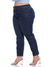 Calça Slouchy Jeans com Pregas 5951 com Cinto Modelagem Confortável Comfy Elegante Tecido Premium com Elastano Strech Lycra Bolso Faca Cintura Alta P - loja online