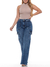 Calça Wide Leg Jeans 5952 Bolso Cargo Modelagem Confortável Comfy Tecido Premium Encorpado Cintura Média Fact Jeans SKU: sz24081077