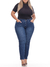 Calça Cigarrete Jeans 5966 com Stretch Lycra Modelagem Levanta Bumbum Cintura Alta Plus Size Fact Jeans