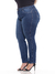 Calça Cigarrete Jeans 5966 com Stretch Lycra Modelagem Levanta Bumbum Cintura Alta Plus Size Fact Jeans - loja online