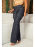 Calça Wide Leg Jeans Escura Cargo Confortável 5968 Comfy Tecido Premium Macio com Muito Elastano Strech Lycra modelador Cintura Média Fact Jea - loja online