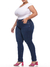 Calça Skinny Jeans Básica 5973 Estonada Tecido Macio com Elastano Strech Lycra Modelagem Chapa Barriga Levanta Bumbum Cintura Alta Plus Size Fact J - comprar online