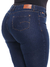 Calça Cigarrete Jeans Cintura Alta Elastano Lavagem Escura - Fact Jeans