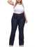 Calça Bootcut Flare 5993 Jeans Escuro Tecido Premium Macio com Elastano Strech Lycra Chapa Barriga Bolso Embutido Cintura Alta Plus Size Fact Jea