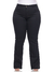 Calça Flare Sarja Preta 6002 Confortável Comfy Tecido Encorpado com Elastano Strech Lycra Modelagem Chapa Barriga Cintura Alta Plus Size Fact Jeans na internet