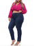 Calça Cigarrete Jeans Barra com Ziper 6006 Tecido Premium com Elastano Strech Lycra Modelagem Levanta Bumbum Chapa Barriga Cintura Alta Plus Size Fac - comprar online