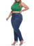 Calça Cigarrete Jeans Básico 6023 Tecido Premium com Elastano Strech Lycra Modelagem Levanta Bumbum Chapa Barriga Cintura Alta Plus Size Fact Jeans - comprar online