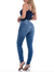 Calça Cigarrete Jeans Feminina 6024 Cintura Média Levanta Bumbum Estonada Com Elastano - comprar online