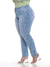 Imagem do Calça Cigarrete Jeans 6030 Básica Clara Tecido Premium Macio com Elastano Strech Lycra Levanta Bumbum Chapa Barriga Cintura Alta Plus Size Fact