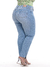 Calça Cigarrete Jeans 6030 Básica Clara Tecido Premium Macio com Elastano Strech Lycra Levanta Bumbum Chapa Barriga Cintura Alta Plus Size Fact