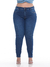 Calça Cigarrete Jeans Feminina 6032 Com Elastano Cintura Alta Levanta Bumbum Chapa Barriga Plus Size - Fact Jeans