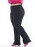 Calça Bootcut Sarja Feminina Plus Size Cintura Alta Levanta Bumbum Chapa Barriga Preta Com Elastano - loja online