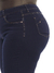 Calça Cigarrete Jeans Feminina Cintura Alta Lavagem Escura Levanta Bumbum Chapa Barriga Com Elastano