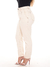 Calça Slouchy Feminino Sarja Off White Tecido Natural Elastano - loja online