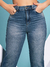 Calça Mom Jeans Tecido 100% Algodão Modelagem Solta Confortável Comfy Jeans Cintura Alta 5454 na internet
