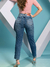 Calça Mom Jeans Tecido 100% Algodão Modelagem Solta Confortável Comfy Jeans Cintura Alta 5454 - Fact Jeans