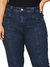Calça Cropped Jeans com Recortes Tecido com Elastano Stretch Lycra Cintura Alta Plus Size Fact Jeans 5513 na internet