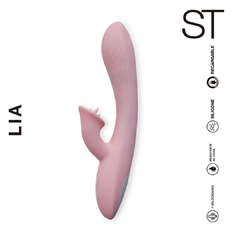 LIA - VIBRADOR CON ESTIMULADOR DE LENGÜITAS