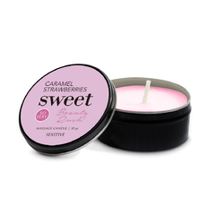 VELA PARA MASAJES - SWEET - CARAMEL & STRAWBERRIES -SCENTED CANDLE -