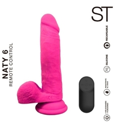 NATY 6 - DILDO REALISTA CON VIBRACIÓN & CONTROL REMOTO